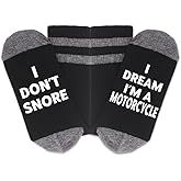 Grace Yonks I Don't Snore I Dream I'm Riding My Motorcycle Socks - Motorcycle Gift, Gift For Him