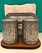 Better Home & Gardens Salt & Pepper Shakers With Napkin Holder-Galvanized Shakers and Napkin Holder on a Wood Base