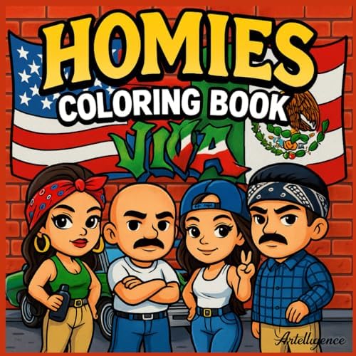 Amazon.com: Homies Chola Queens – Vol. 3: A Chicana Coloring Book