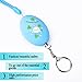 iDaye Lovely Emergency Personal Alarm/Keychain -Elderly/Kids Tracker, Self Defense Electronic Device with 130 db, Perfect for kids, Elderly, Women Work at Night, Adventurer. (blue )