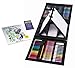 Art 101 Kids PVC 179-Piece Double Sided Trifold Easel Art Set with Bonus Coloring Book