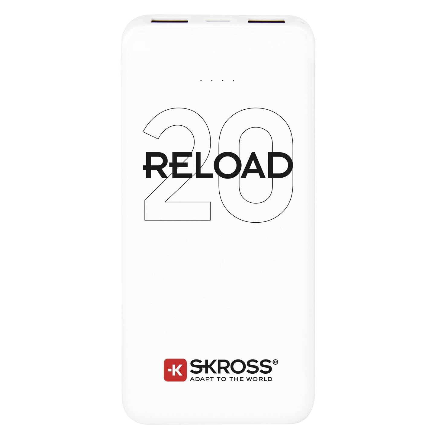Skross Reload 20 Powerbank (Extra Battery) 20000 mAh Li-ion White Status Display