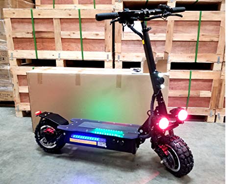 MCP-Distributions Electric Dual Motor Off Road Fat Tire High Speed Kick Scooter Bike, 3200W 60V 30AH Samsung Lithium Battery