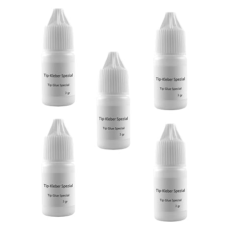 5 x 3 g Tipkleber - Nail Tips-Tip Kleber- Nagelkleber - Nagelmodellage