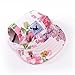Happy Hours Dog Hat, Pet Baseball Cap/Dogs Sport Hat/Visor Cap with Ear Holes and Chin Strap for Dogs and Cats (Flowers, Size M)