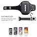 Large Running Armband, BUMOVE Water Resistant Gym Workout Arm Band Wallet Bag Holder for iPhone Xs Max/XR/XS, iPhone 8/7/6 Plus, Samsung Galaxy S9/S8 Plus, Note 9/8 (Black)