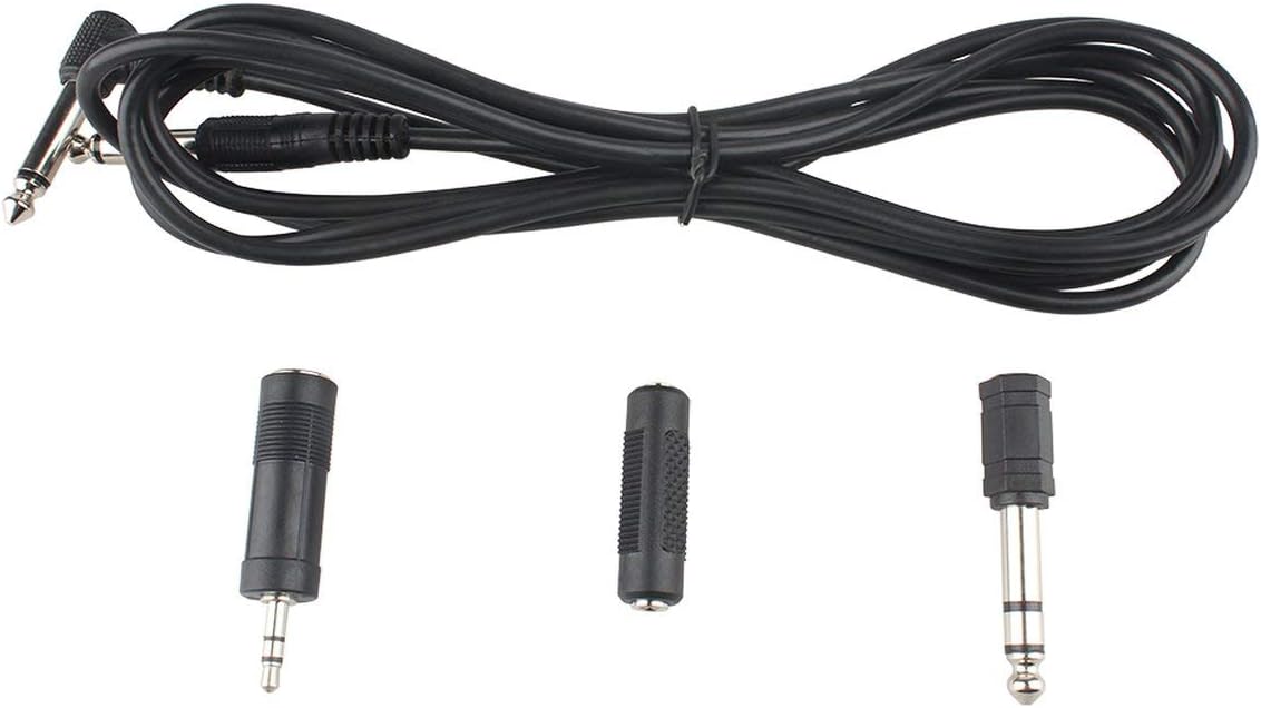 3 m 6.35 mm stereo plug for headphone jack extension cable with 3 adapters Amazon.co.uk
