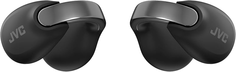 NEARPHONES HA-NP1T-B True Wireless Earphones in Jewellery Design, Comfortable Fit, Quick Charge Function, Multipoint Connection, Bluetooth 5.3, 24 Hours Battery Life, App - (Deep Black)