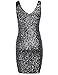 PrettyGuide Women Sexy Deep V Neck Sequin Glitter Bodycon Stretchy Mini Party Dress Black M