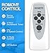 Simple Deluxe Household Quiet 16-Inch Digital Wall Mount Oscillating Exhaust Fan with Remote and Built-in Timer, 1 pack, white