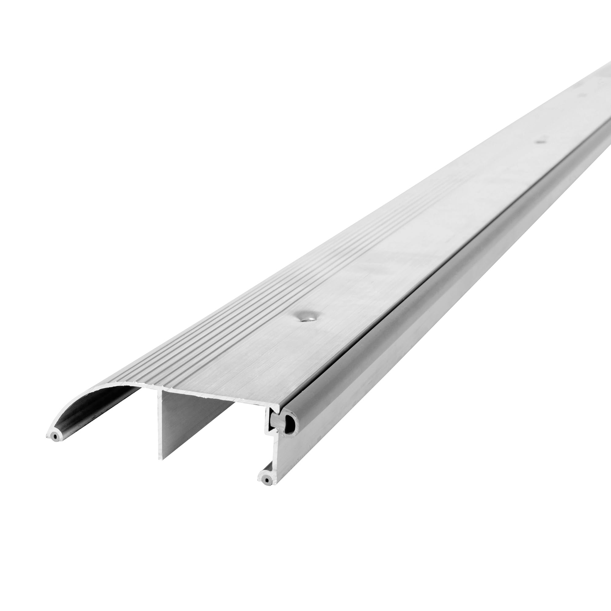 M-D Building Products 08631 M-D High Bumper Threshold with Replaceable Insert, 36 in L X 3-3/8 in W X 1 in H, Aluminum