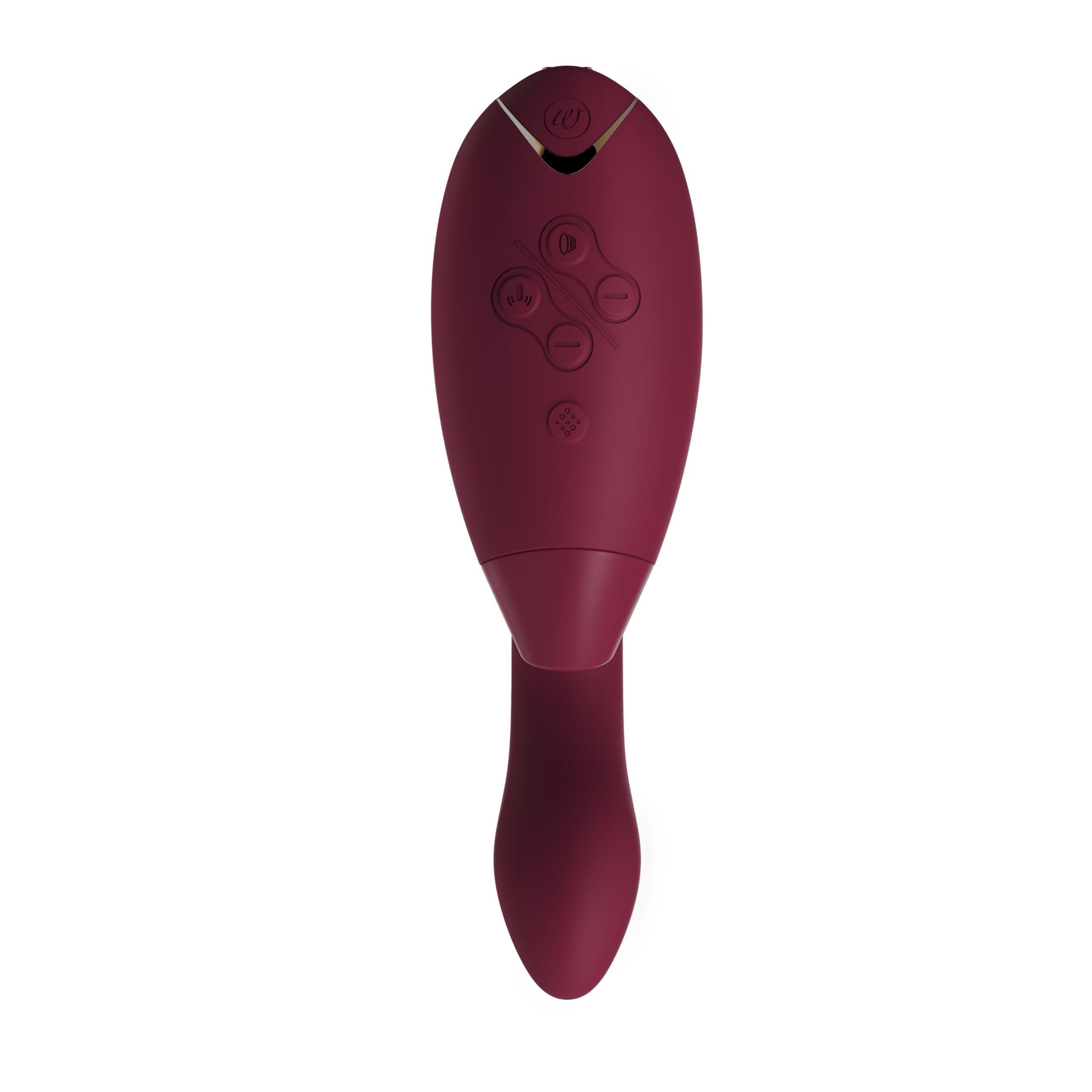 Womanizer DUO 1 Rabbit-Vibrator & G-Punkt Stimulator mit Klitoris-Sauger, doppelte Stimulation mit je 12 Intensitätsstufen, Bordeaux Gold 7