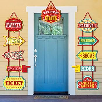 Amazon Com Katumo Carnival Decorations 11 Pcs Large Circus