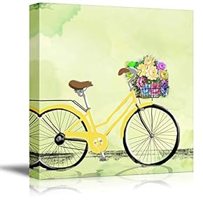 Painting Bike Artwork for Home Framed