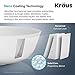 Kraus KSV-3MW Natura Bathroom Sink, Rectangular 19.5 x 15.7 Inch