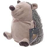 Fermaporta A Forma Di Gufo “Egon” - In Velluto Morbido, Marrone/Naturale - 25 Cm - Foto 6