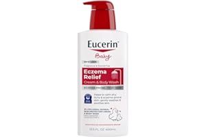 Eucerin Baby Eczema Relief Cream Body Wash, Fragrance Free Eczema Body Wash for Babies with Colloidal Oatmeal, 13.5 Fl Oz Bottle