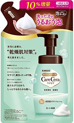 ケアセラ(CareCera) 泡の高保湿ボディウォッシュ つめかえ用 ボディソープ ピュアフローラルの香り 385ml(10% 増量)