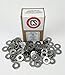 Stainless Flat Washers 1/4 Inch, 304 Stainless Steel, 100 pieces (1/4 Flat Washer)