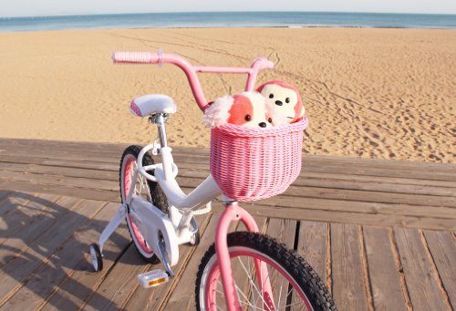 Colorbasket Kid's Front Handlebar Bike Basket,Pink