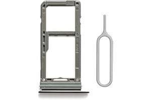 Perzework SIM Card Tray Holder Slot Replacement for Samsung Galaxy S8 and S8 Plus（Black Waterproof Rubber Ring and Eject Pin (Single Sim Card Version)