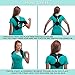 VIMFIT Posture Corrector for Women Men - Upper Back Support Clavicle Shoulder Brace Thoracic Kyphosis - Improve Bad Posture Alignment Fix Back Pain + Exercises and Stretch Band