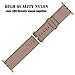 INTENY Woven Nylon Strap Buckle Replacement Wrist Bracelet with Silicone Band for Apple Watch Band Series 1 Series 2 38mm-Toasted Coffee&Caramel