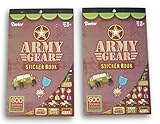 Darice Sticker Book - Army Gear 600 Sticker Count - 2 Pack