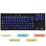 Eggsnow Industrial Waterproof Keyboard with Touchpad for Windows PCs - 106 Keys