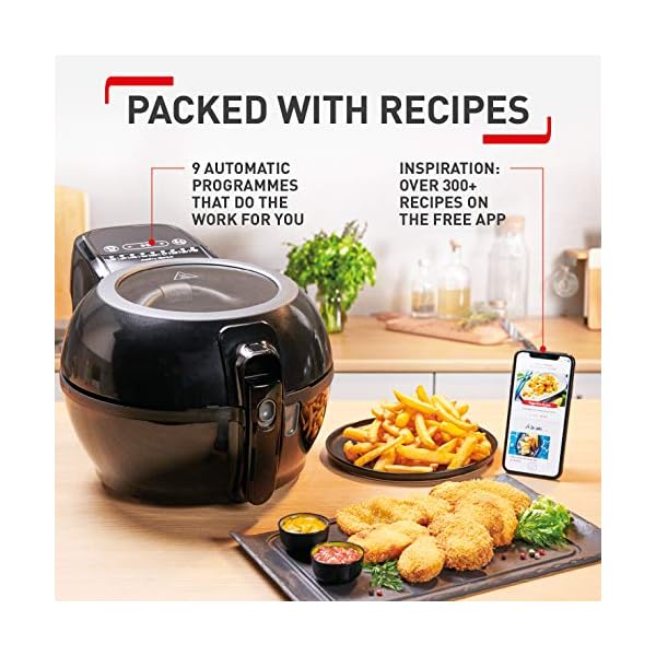 Tefal-ActiFry-Genius-FZ773840-Health-Air-Fryer-Black-12-kg-6-Portions Tefal ActiFry Genius+ FZ773840 Health Air Fryer, Black, 1.2 kg, 6 Portions, 1520W