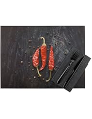 Paper Placemats - Hot Chilly Print - 12