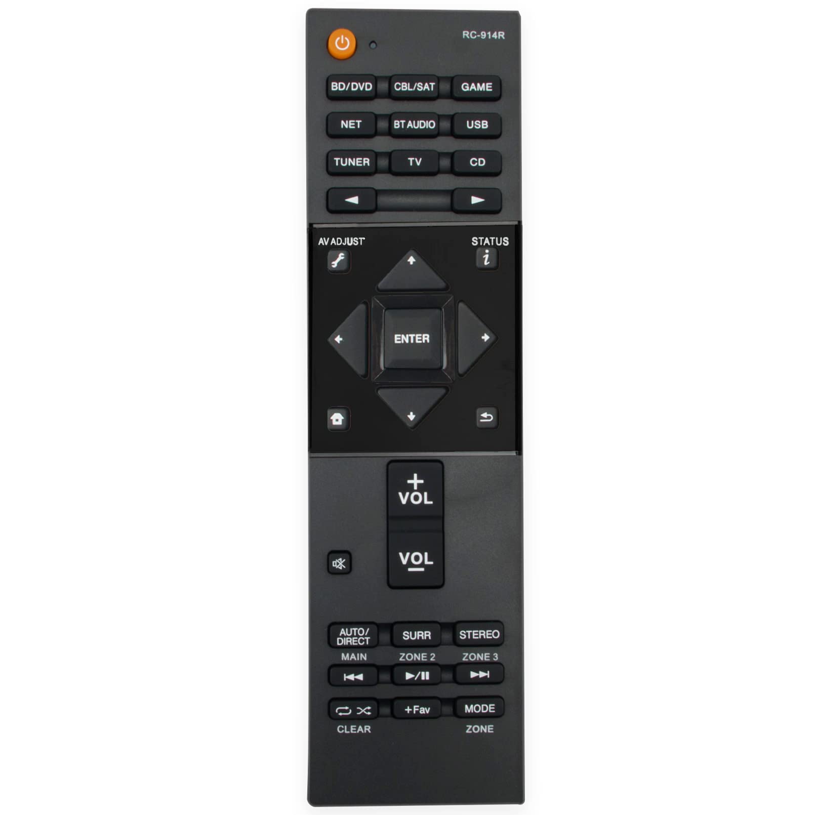 VINABTY Replacement Remote Control Fit for Pioneer 7.2-ch Network AV Receiver VSX-LX301 VSX-831 VSX-1131 SC-LX501 SC-LX502 VSX-LX101 RC-914R
