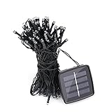 Christmas String Lights ( Warm White )- 100 Solar LEDs 700 INCH Waterproof for Outdoor / Wedding Party / Halloween Decoration / Garden / Home by Wizvv