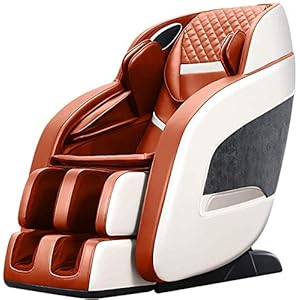 SISHUINIANHUA Massage Chair, Full Body Air Massage, 3-ROW-Footroller Roller Massage From Neck To Hip, Yoga Stretching Function W/Bluetooth Heating