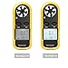 Anemometer, Digital LCD Wind Speed Meter Gauge Air Flow Velocity Thermometer Measuring Device with Backlight for Windsurfing, Sailing, Kite Flying, Surfing Fishing Etc. (Mini Anemometer) (Yellow)
