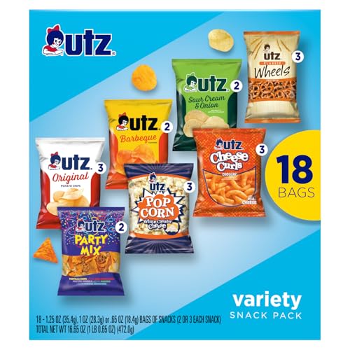 UTZ VARIETY SNACK PACK, 18 CT, 16.65 OZ.