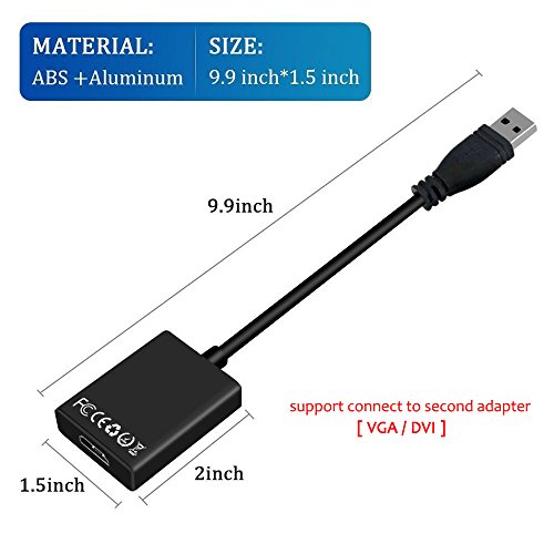 USB-30-to-HDMI-HD-1080P-Video-Cable-Adapter-with-Audio-Output-For-Laptop-HDTV-TV-PC-with-Windows-XP-10-81-8-7-NO-MAC-VISTA
