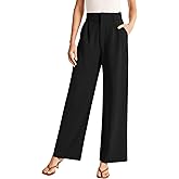 Sarin Mathews High Waisted Wide Leg Pants for Women Business Casual Dress Pant Palazzo Long Work Trousers with Pockets