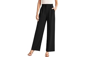 Sarin Mathews High Waisted Wide Leg Pants for Women Business Casual Dress Pant Palazzo Long Work Trousers with Pockets