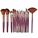 Ninasill 15 Colors Makeup Concealer Contour Palette + Water Sponge Puff + Makeup Brush (Purple)