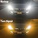 Partsam 2PCS 7440 7440NA 7443 7444NA 7505 992 W21W T20 White/Amber Switchback Dual Color High brightness 60-3528-Epistar-Dual Chip-SMD LED Car Turn Signal Light Bulbs