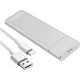 GUSMUBA External Hard Drive, 2TB Portable Hard Drive, USB 3.0 Data Cable/Type C, Data Storage, Slim External, Compatible with