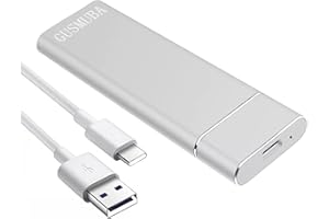 GUSMUBA External Hard Drive, 2TB Portable Hard Drive, USB 3.0 Data Cable/Type C, Data Storage, Slim External, Compatible with