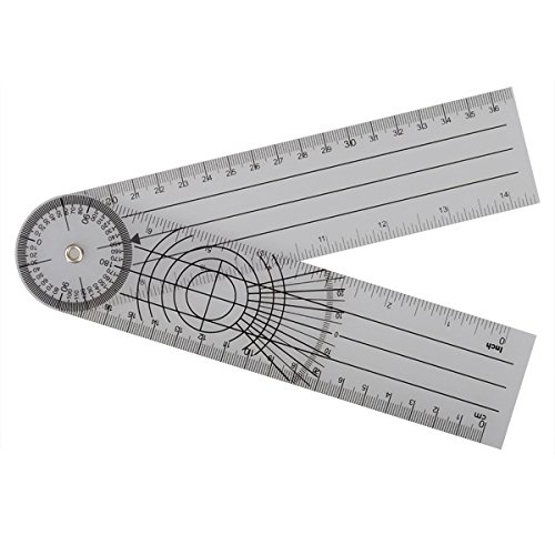 Tutoy Professional 360 Degree Multi-Ruler Goniometer Angle Spinal Ruler-1pcs