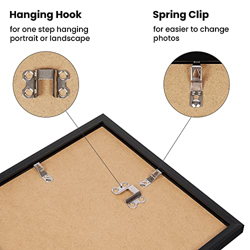 upsimples 12x12 Picture Frame Set of 3,Display Pictures 8x8 with Mat or 12x12 Without Mat,Multi