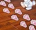 Geefuun 24Ct Easter Decorations Bunny Paw Prints Footprint Stickers - Party Decor Ornaments - Floor Clings Decals