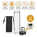 YEOSEN Tea Infuser Bottle - Magnetic Tea Tumbler with Tea Infuser - Leakproof Tea Bottle for Loose Leaf Tea - Double Wall Glass Tea Infuser Travel Mug for Hot or Cold Water 16oz
