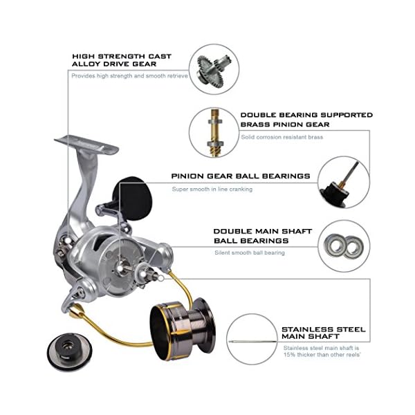 KastKing-Kodiak-Saltwater-Spinning-Reel-395-LB-Carbon-Fiber-Drag-All-Aluminum-10-1-Stainless-Steel-Shielded-Bearings-Enhanced-Stainless-Steel-Main-Shaft