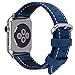 Apple Watch Band 42mm, Fullmosa Mosa Calf Leather Strap Replacement Band with Stainless Metal Clasp for iWatch Series 1 Series 2, Dark Blue,42mm