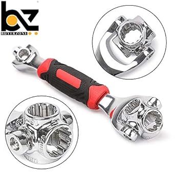 BUYERZONE WITH BZ LOGO 48 in 1 Professional Multi-Socket Wrench with 360